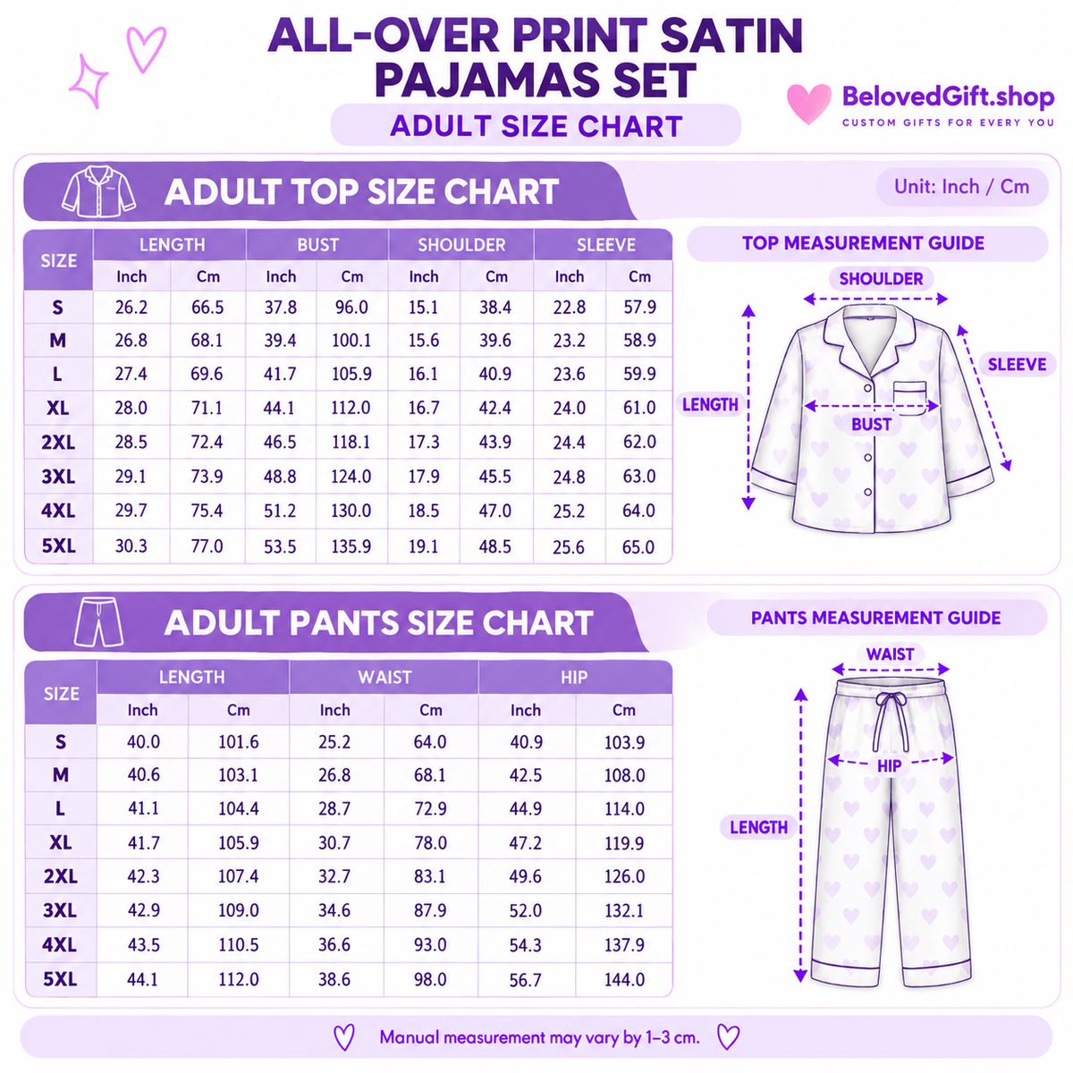 Adult Pajamas Set