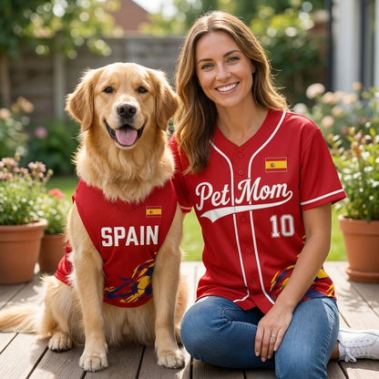 Custom Soccer All-Over Print Mesh Pet Jersey - Personalized Dog Cat Jersey
