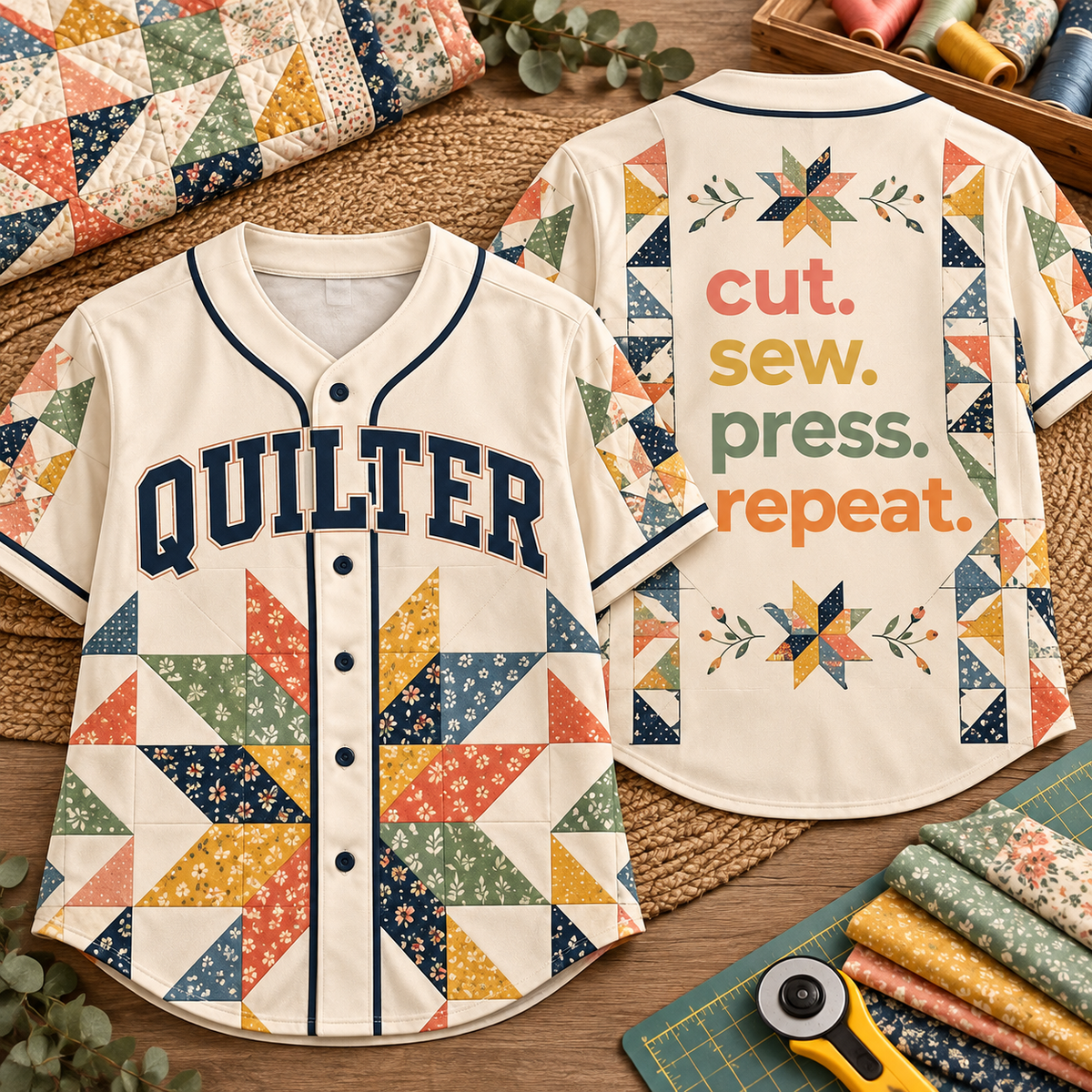 Style 3 - Quilter Cut. Sew. Press. Repeat. Vintage Patchwork